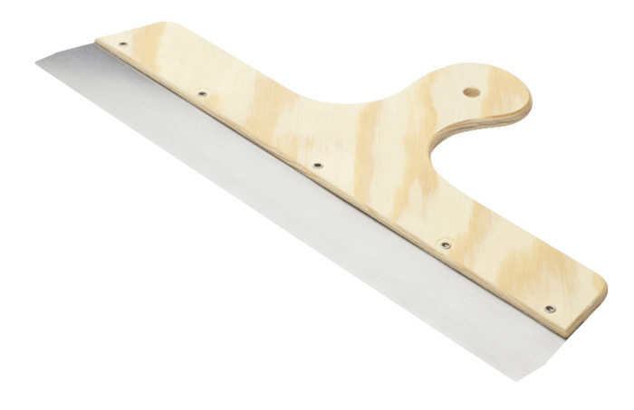 Bredspackel m/trähandtag 400 mm Anza